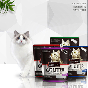 KATZE KING BENTONITE CAT LITTER 1-3.5MM BALL SHAPE HARD CLUMPING WITH SCENT